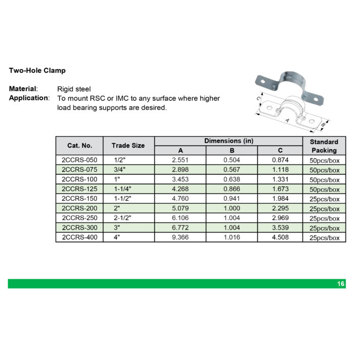 McGill - Two-Hole Clamp - Image 2