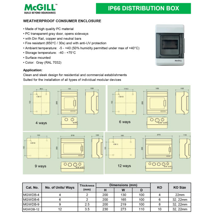 McGill - Weatherproof Distribution Boxes - Image 8