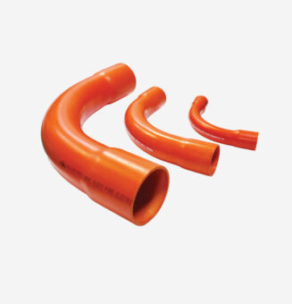FUJIPIPES – Electrical PVC Conduit Long Elbow 90°
